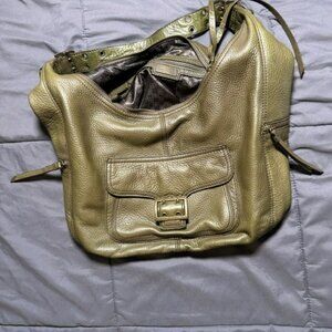 Banana Republic Green Leather Hobo Bag